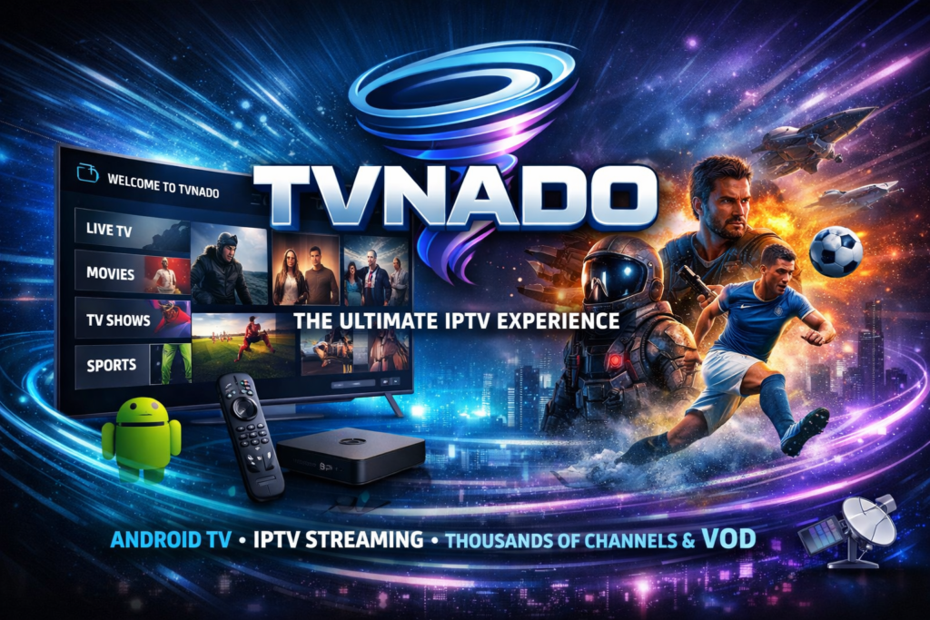 TVNADO for Android TV IPTV streaming service
